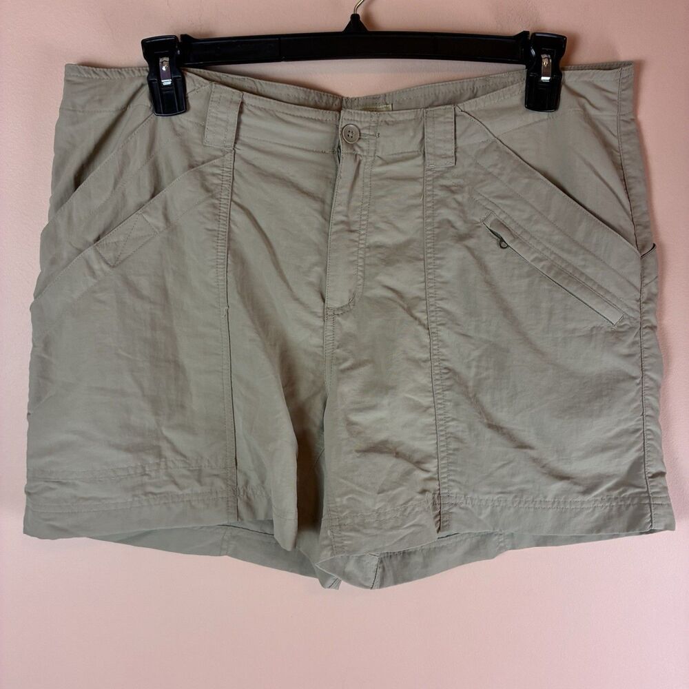 Royal Robbins Backcountry Cargo Outdoor Shorts Women Size 16 Supplex Nylon
